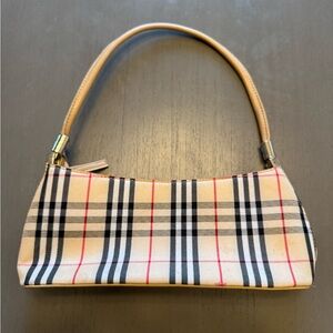 Plaid Tan and Black Women's Handbag